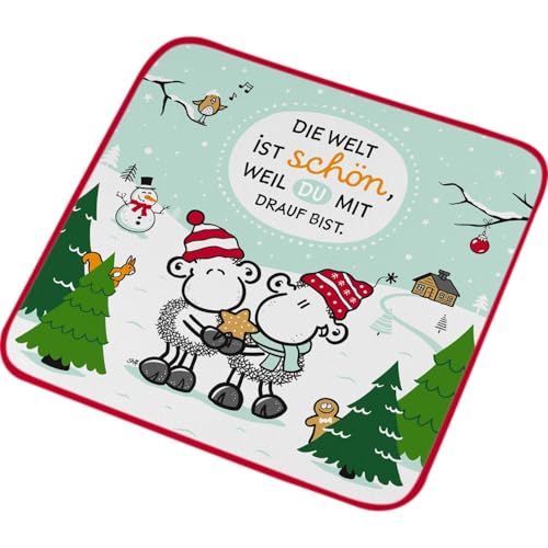 Sheepworld Zauberhandtuch Welt | kleines Handtuch, Gästehandtuch, in Form gepresst, 30 cmx 30 cm, Baumwolle | Geschenk, lustige Überraschung | 74394 von Sheepworld
