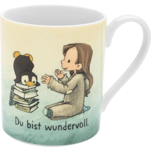 Sheepworld Tasse Anouk "Pinguin" | Porzellan, Höhe 8 cm, Durchmesser 7 cm, Volumen 20 cl, in Geschenkbox | Geschenk für Kinder, Jungen, Mädchen, Weihnachten, Geburtstag | 73954 von Sheepworld