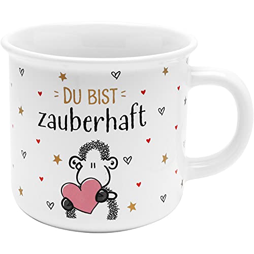 Sheepworld Tasse mit Motiv "Du bist zauberhaft" | Kaffeetasse, 38 cl, in Geschenkbox | Geschenk Liebe, Valentinstag | 47334 von Sheepworld