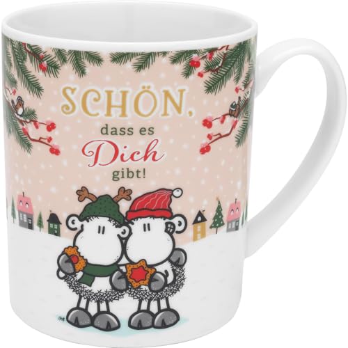 Sheepworld XL-Tasse Motiv "Gibt"| Große Kaffeetasse aus Porzellan, 60 cl, Höhe 11,5 cm, Tasse mit Spruch, in Geschenk-Banderole | Geschenk Weihnachten, Wintertasse | 51137 von Sheepworld