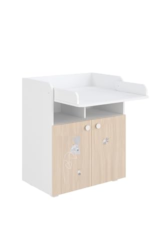 Shefa Kids 700 Baby Wickelkommode mit Schubladen Amis Weiß/Pastell - Kinderzimmermöbel mit Stauraum und stilvollem Design für Babyzimmer Shefa Kids 700 Baby Wickelkommode mit Schubladen Amis Weiß/Pastell - Kinderzimmermöbel mit Stauraum und stilvollem Design für Babyzimmer von Shefa