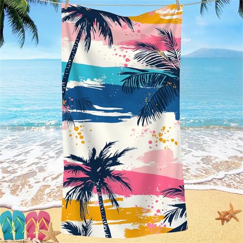 Beach Towel for Adults 100x200 Microfibre Towel Abstrakt Baum Quick Dry Travel Towels, Kids Gym Towels Snap Design, Compact Lightweight Sand Free Absorbent Quick Dry, for Camping Vacation Gifts j-599 von Shejyn