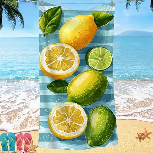 Beach Towel for Adults 75x150 Microfibre Towel Gelb Obst Quick Dry Travel Towels, Kids Gym Towels Hidden Snap Design, Compact Lightweight Sand Free Absorbent Quick Dry for Camping Vacation Gifts j-584 Beach Towel for Adults 75x150 Microfibre Towel Gelb Obst Quick Dry Travel Towels, Kids Gym Towels Hidden Snap Design, Compact Lightweight Sand Free Absorbent Quick Dry for Camping Vacation Gifts j-584 von Shejyn