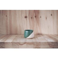 Handgemachte Keramik Espresso-Tasse - Forest Teal Handgemachte Keramik Espresso-Tasse - Forest Teal von ShelbyPageCeramics