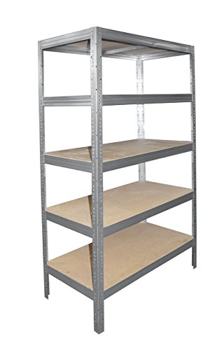 Shelf Creations Expert Schwerlastregal 180x60x50cm verzinkt 5 Böden - Regal Kellerregal Metallregal smartes Steckregal Lagerregal Werkstattregal Archivregal Industrieregal Haushaltsregal Ordnerregal von Shelf Creations