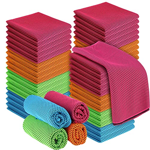 50 Stück kühlendes Handtuch, 101.6x30.5 cm, Eishandtuch, Yoga-Handtuch, Fitnessstudio-Zubehör, cooles Wandern, Geschenke, weich, atmungsaktiv, kühl, für Hals, Sport, Laufen, Workout, Camping, Golf 50 Stück kühlendes Handtuch, 101.6x30.5 cm, Eishandtuch, Yoga-Handtuch, Fitnessstudio-Zubehör, cooles Wandern, Geschenke, weich, atmungsaktiv, kühl, für Hals, Sport, Laufen, Workout, Camping, Golf von Shellwei