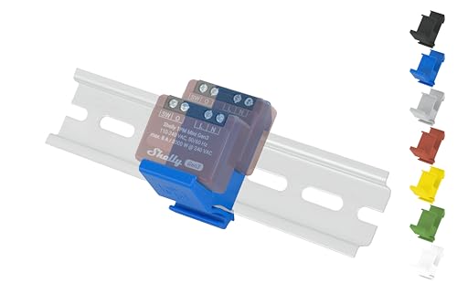 Hutschienenhalter/Adapter "Flat Dual" für Shelly-MINI DIN Rail bracket (35mm) (Blau) von Shelly Hutschienenhalter PW3D