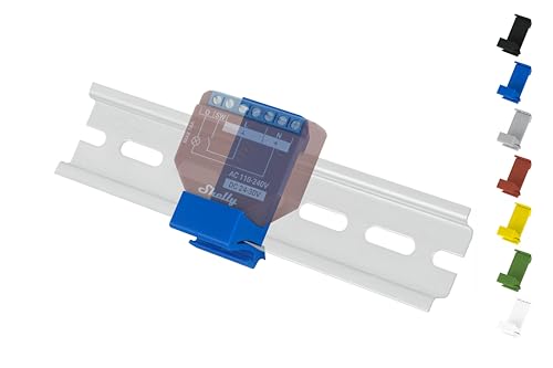 Shelly Plus Hutschienenhalter/Adapter Flat DIN Rail bracket (35mm) (Blau (Prime)) von Shelly Hutschienenhalter PW3D