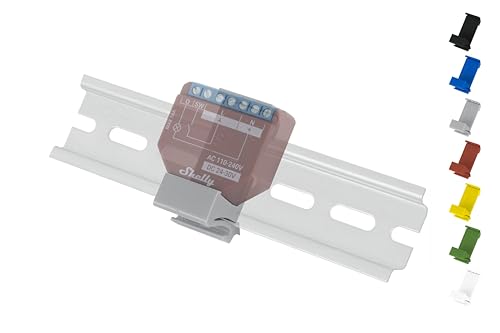 Shelly Plus Hutschienenhalter/Adapter Flat DIN Rail bracket (35mm) (Grau) von Shelly Hutschienenhalter PW3D