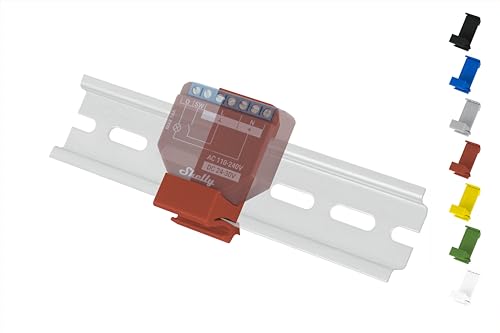 Shelly Plus Hutschienenhalter/Adapter Flat DIN Rail bracket (35mm) (Rot (Prime)) von Shelly Hutschienenhalter PW3D