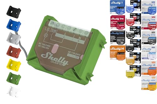Wandhalter "Wall" für 18 Shellys: 1 Gen3,1PM Gen3,2PM Gen3,i4 Gen3,Plus 1,Plus 1PM,Plus 2PM,Plus i4,Plus 0-10V Dimmer,Wave 1,Wave 1PM,Wave 2PM,Wave Shutter,Wave i4 (Grün) von Shelly Hutschienenhalter PW3D