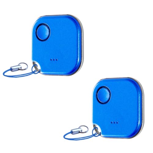 Shelly BLU Button1 | 2er Pack | Bluetooth-gesteuerter Aktions- und Szenenaktivierungsknopf Blau | Hausautomation | iOS Android App | Lange Batterielebensdauer | LED-Anzeige | Große Reichweite von Shelly