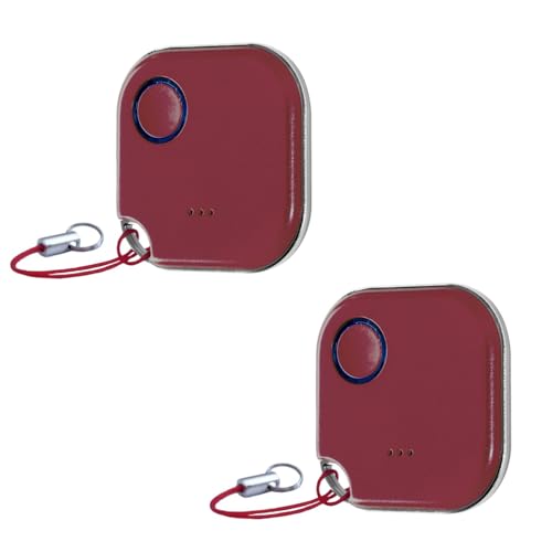 Shelly BLU Button1 | 2er Pack | Bluetooth-gesteuerter Aktions- und Szenenaktivierungsknopf Rot | Hausautomation | iOS Android App | Lange Batterielebensdauer | LED-Anzeige | Große Reichweite von Shelly