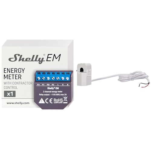 Shelly EM Relay & Stromwandler 50A - Erweiterungsmodul von Shelly