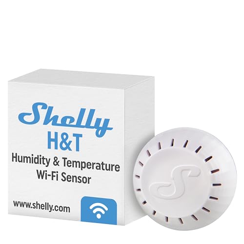 Shelly H&T Weiß, Wlan Intelligenter Thermometer Hygrometer, Luftfeuchtigkeits- und Temperatursensor mit APP iOS Android & Datenspeicherung, Hausautomatisierung Shelly H&T Weiß, Wlan Intelligenter Thermometer Hygrometer, Luftfeuchtigkeits- und Temperatursensor mit APP iOS Android & Datenspeicherung, Hausautomatisierung von Shelly