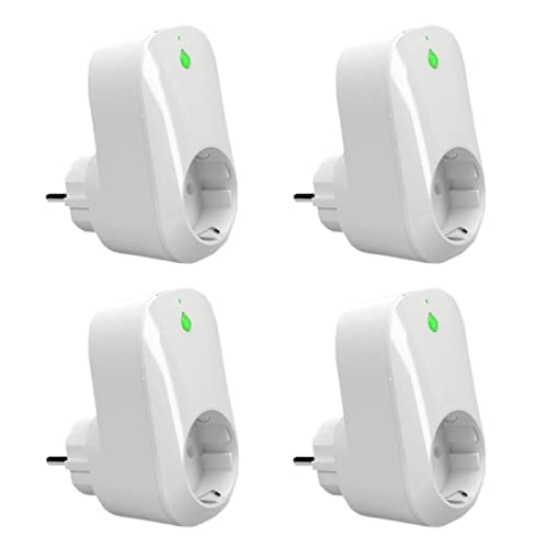 Shelly Plug 4er Pack Smart Home Stecker 110-230V, 16A, Digitales Steuern & Messen von Elektronischen Geräten per App & WLAN, Wifi Steckdose Kompatibel mit Alexa & Google Home, Messgerät mit Timer von Shelly