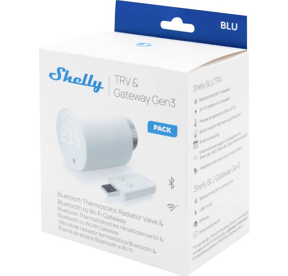 Shelly Plug & Play Heizkörperthermostat Smart-Home-Steuerelement Shelly Plug & Play Heizkörperthermostat Smart-Home-Steuerelement von Shelly