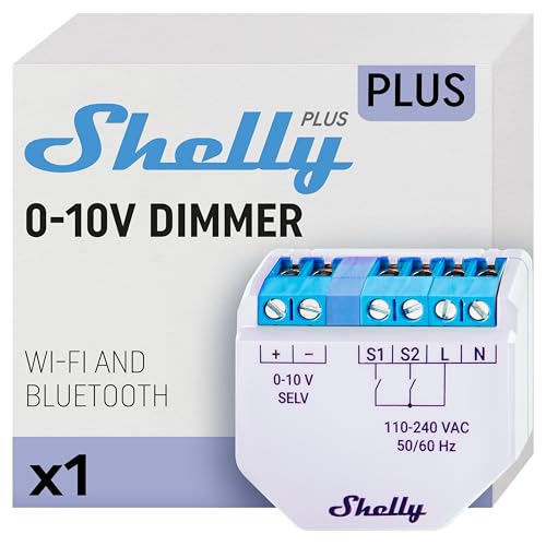 Shelly Plus 0-10V Dimmer | Wi-Fi & Bluetooth Smart Dimmschalter Controller | Lichtsteuerung | iOS Android App | Kein Hub erforderlich | Kompatibel mit Alexa und Google Home | Smart Scenes Shelly Plus 0-10V Dimmer | Wi-Fi & Bluetooth Smart Dimmschalter Controller | Lichtsteuerung | iOS Android App | Kein Hub erforderlich | Kompatibel mit Alexa und Google Home | Smart Scenes von Shelly