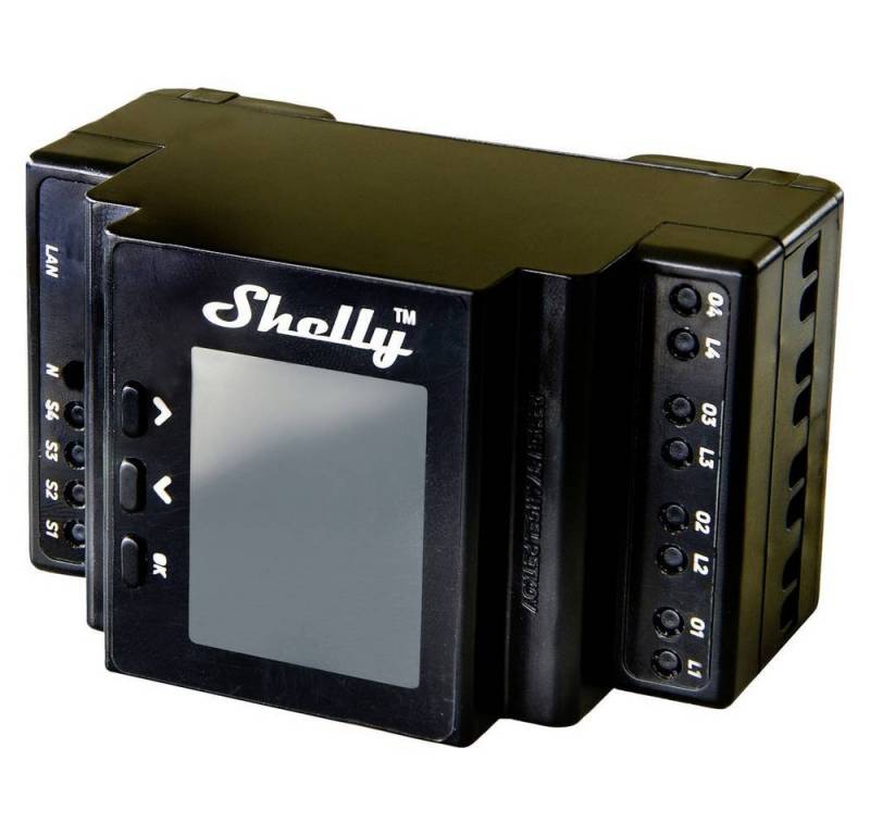 Shelly Pro 4 PM SHELLY4 PRO PM Smart-Home-Zubehör, mit Messfunktion Shelly Pro 4 PM SHELLY4 PRO PM Smart-Home-Zubehör, mit Messfunktion von Shelly