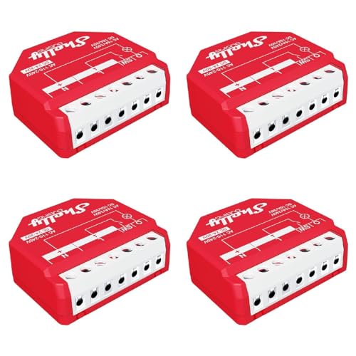 Shelly Qubino Wave 1PM | 4er Pack | Z-wave Smart-Schalter-Relais, 1 Kanal 16 A mit Strommessung | Hausautomation | Z-Wave Gateway | Geringer Stromverbrauch |Repeater Erweitertes Netz Shelly Qubino Wave 1PM | 4er Pack | Z-wave Smart-Schalter-Relais, 1 Kanal 16 A mit Strommessung | Hausautomation | Z-Wave Gateway | Geringer Stromverbrauch |Repeater Erweitertes Netz von Shelly