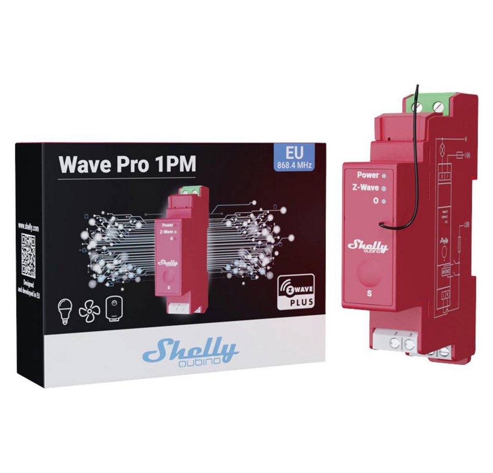 Shelly Relais max. 16 A 1 Phase 1 x 16 A Messfunktion Smart-Home-Zubehör, mit Messfunktion Shelly Relais max. 16 A 1 Phase 1 x 16 A Messfunktion Smart-Home-Zubehör, mit Messfunktion von Shelly