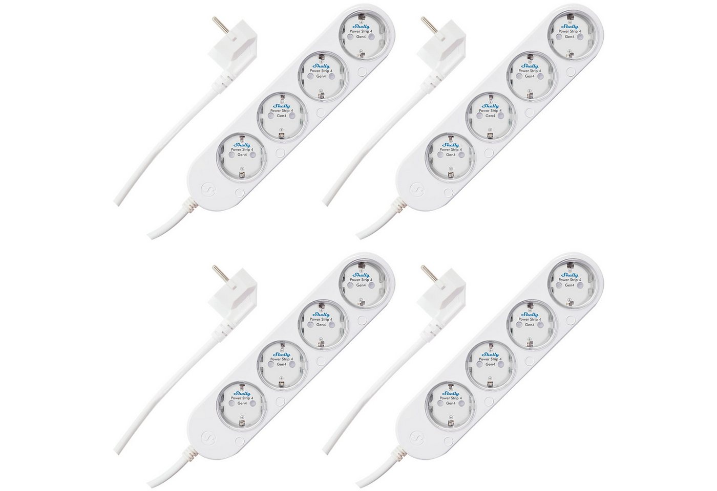 Shelly SHELLY Power Strip 4 Gen4, 4-fach Steckdosenleiste, weiß, WiFi Smarte Vierfach-Steckdosenleiste Shelly SHELLY Power Strip 4 Gen4, 4-fach Steckdosenleiste, weiß, WiFi Smarte Vierfach-Steckdosenleiste von Shelly