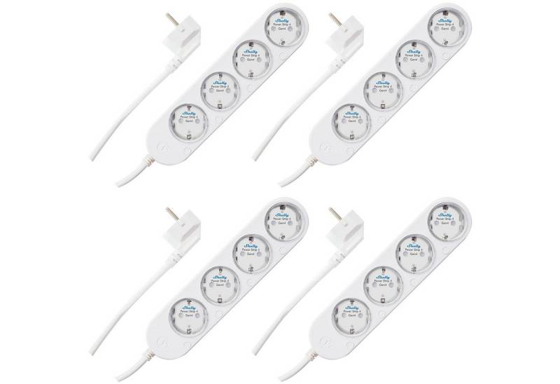 Shelly SHELLY Power Strip 4 Gen4, 4-fach Steckdosenleiste, weiß, WiFi Smarte Vierfach-Steckdosenleiste Shelly SHELLY Power Strip 4 Gen4, 4-fach Steckdosenleiste, weiß, WiFi Smarte Vierfach-Steckdosenleiste von Shelly