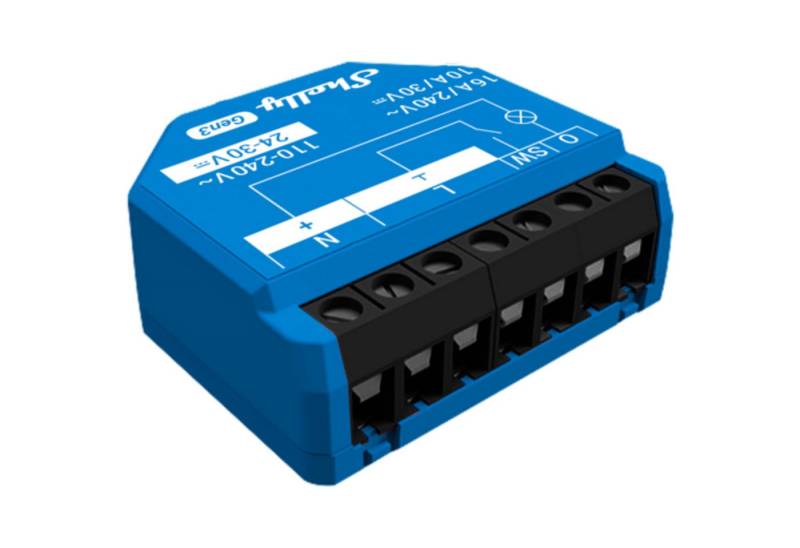 Shelly Shelly 1 Gen3, Relais, (2er Pack) Smart-Home-Zubehör von Shelly