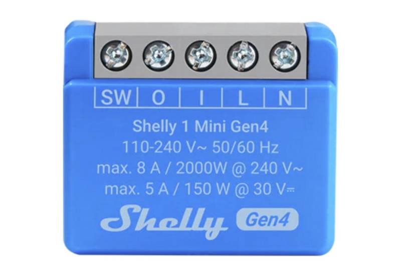 Shelly Shelly 1 Mini Gen4, Relais Smart-Home-Zubehör von Shelly