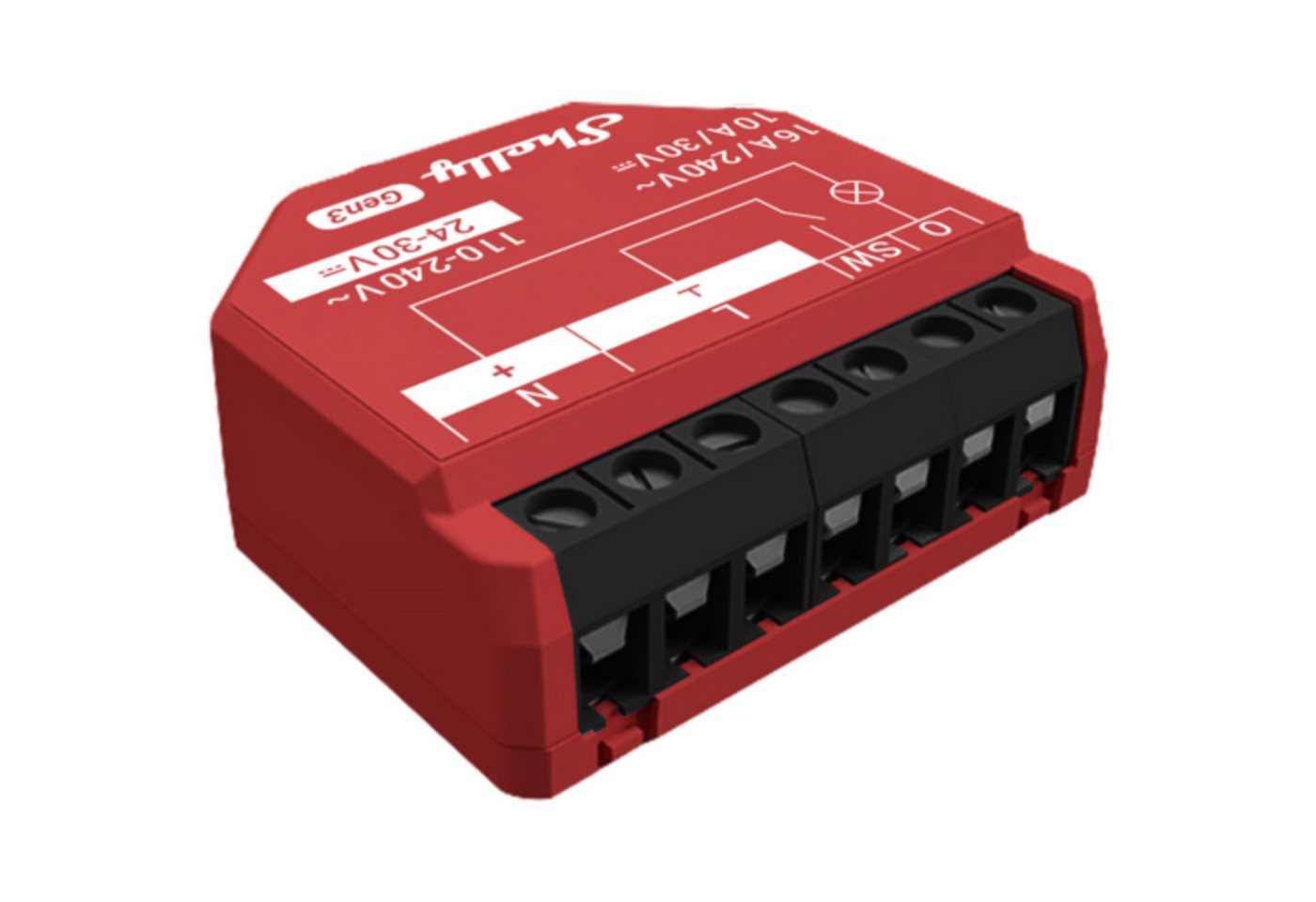 Shelly Shelly 1PM Gen3, Relais, (2er Pack) Smart-Home-Zubehör von Shelly
