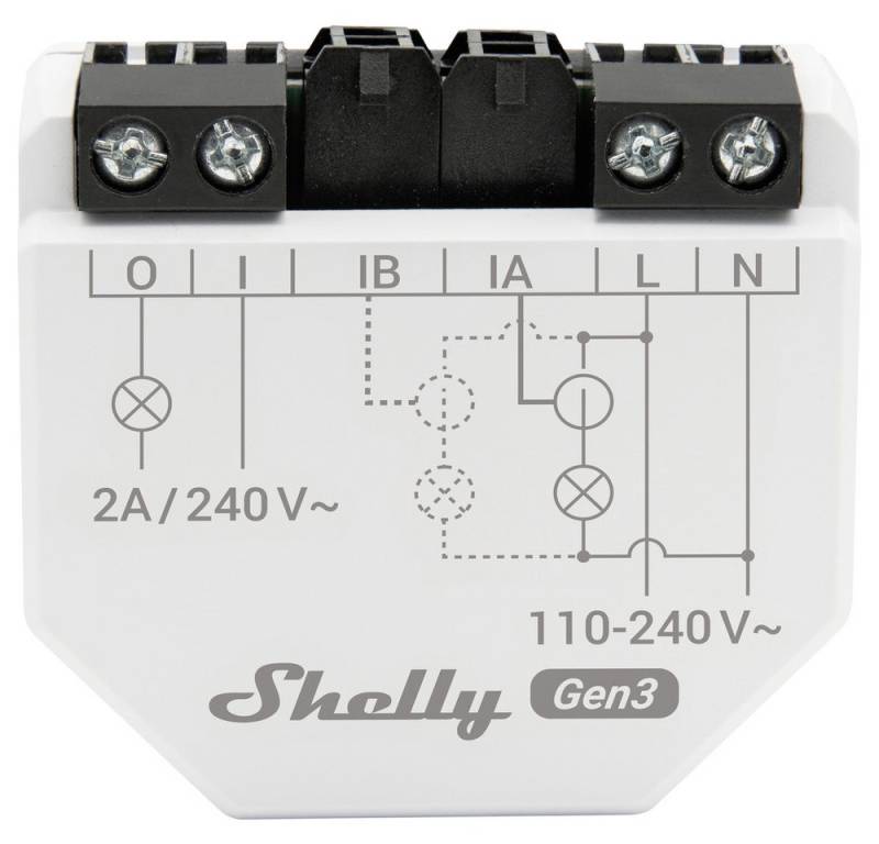 Shelly Shelly Shelly EM Gen3 - (1 x 50A CT included) Stromzähler Bluetooth, Smart-Home-Zubehör von Shelly