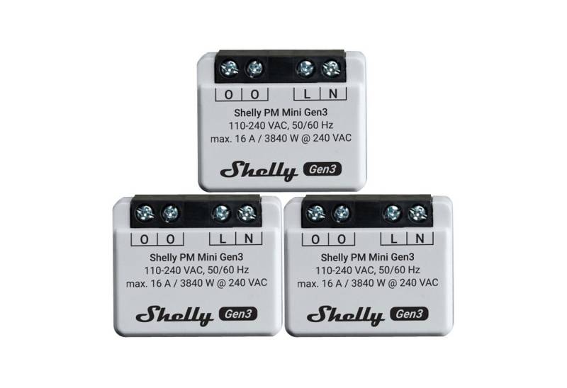Shelly Strommessgerät SHELLY WLAN-Leistungsmesser Plus PM Mini Gen.3 von Shelly