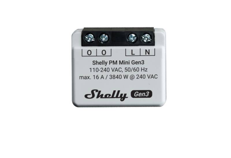 Shelly Strommessgerät Shelly Plus PM Mini Gen.3 WLAN BT, Messgerät von Shelly