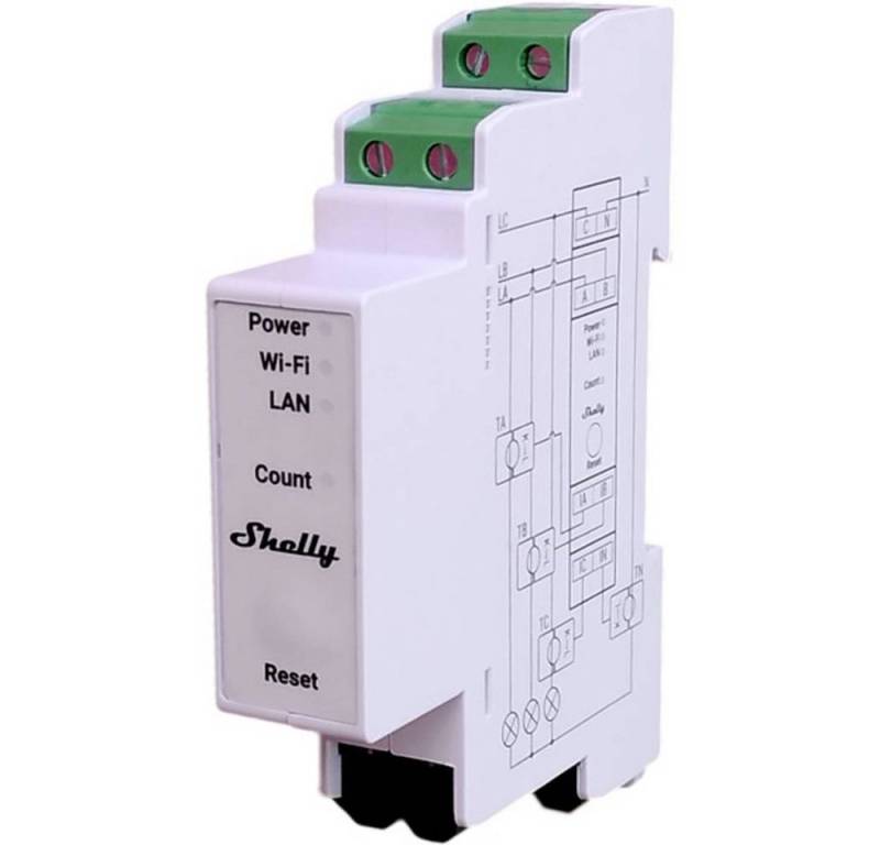 Shelly Stromzähler · inkl. 3 x 400A Klemmen Smart-Home-Steuerelement, mit Messfunktion Shelly Stromzähler · inkl. 3 x 400A Klemmen Smart-Home-Steuerelement, mit Messfunktion von Shelly