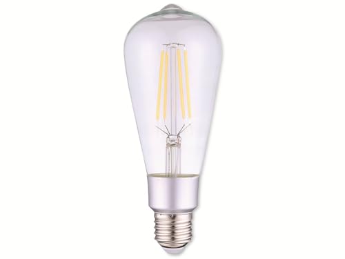 Shelly Vintage ST64 | WLAN betriebene Glühbirne mit Dimmfunktion und Stromüberwachung | Hausautomatisierung | iOS Android App | Alexa und Google Home kompatibel | Energieeffizient | Elegantes Design von Shelly