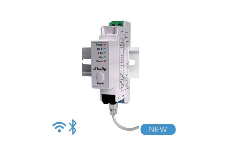 Shelly Wechselstromzähler SHELLY WLAN-Stromzähler Pro EM 50A, 2x 50A Klemme, Wlan, Lan, BT Shelly Wechselstromzähler SHELLY WLAN-Stromzähler Pro EM 50A, 2x 50A Klemme, Wlan, Lan, BT von Shelly