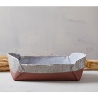 Elegante Handgefertigte Keramik-Auflaufform - Perfekt Für Kuchen, Lasagne Und Mehr, Steinzeug-Auflaufform-Ofen Zu Tischpfanne von ShellyClayspot
