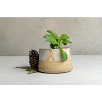 Großer Handgemachter Blumentopf Aus Keramik, Sukkulenten-Blumentopf, Geschenk Für Pflanzenliebhaber, Einzigartiger Moderner Steinguttopf Großer Handgemachter Blumentopf Aus Keramik, Sukkulenten-Blumentopf, Geschenk Für Pflanzenliebhaber, Einzigartiger Moderner Steinguttopf von ShellyClayspot