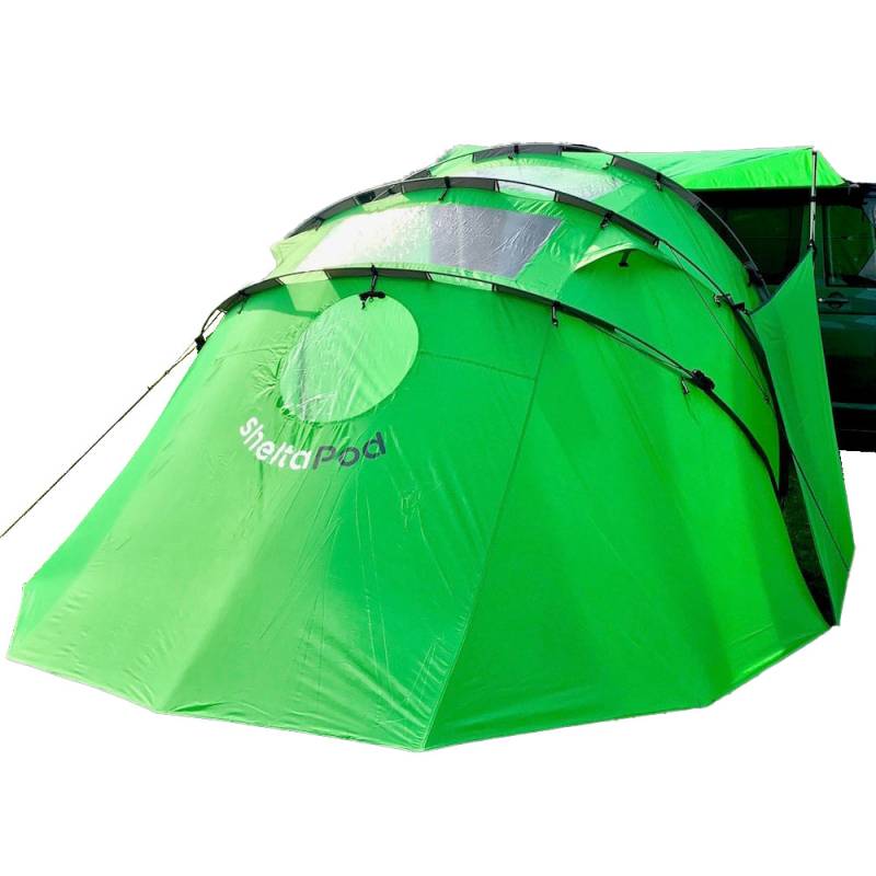SHELTAPOD Bus Vorzelt Heckzelt Buszelt Camping Bus Zelt SUV VW Van Freistehend-Green von SheltaPod