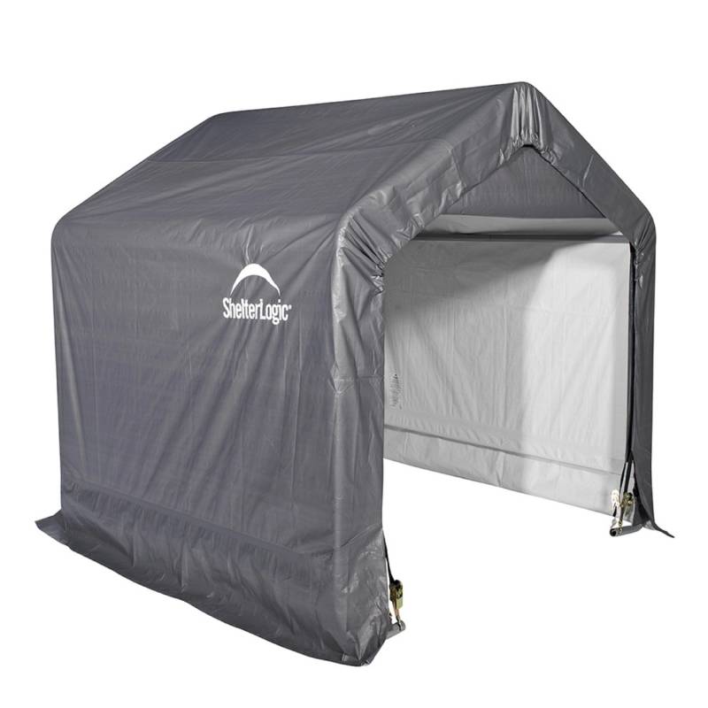 ShelterLogic Foliengerätehaus 3,24 m² Grau 180 cm x 180 cm von Shelter Logic