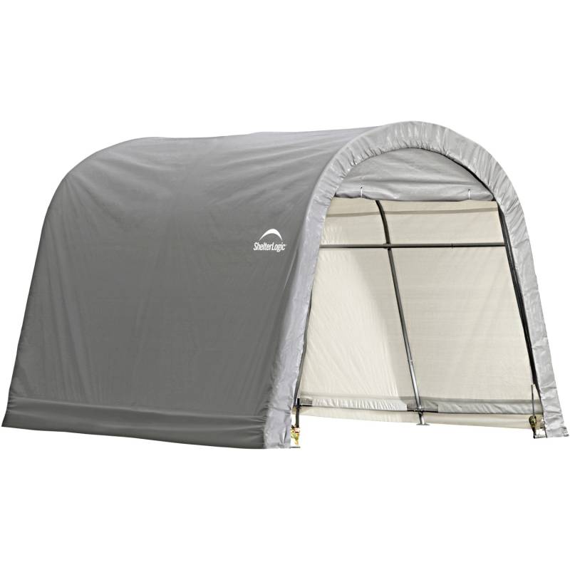 ShelterLogic Foliengerätehaus 9 m² Grau 300 cm x 300 cm von Shelter Logic