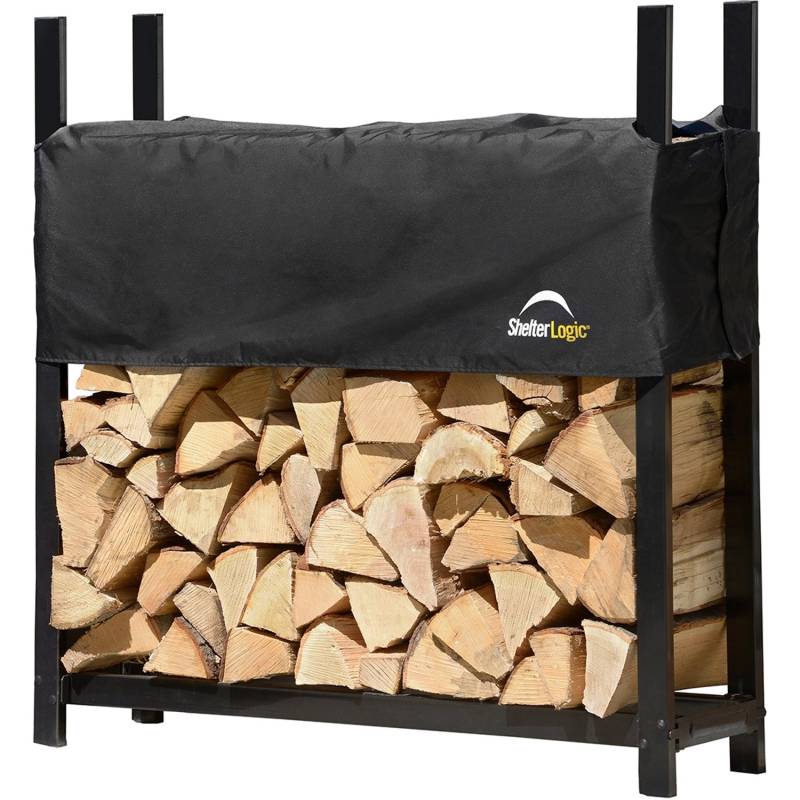 ShelterLogic Kaminholzregal mit Wetterschutz 120 cm x 36 cm von Shelter Logic