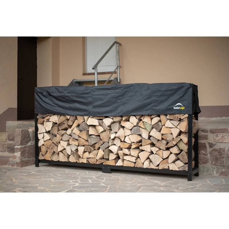 ShelterLogic Kaminholzregal mit Wetterschutz 239 cm x 36 cm von Shelter Logic