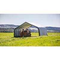 SHELTERLOGIC Gartenhaus »Run-in-Shed«, Kunststoff, BxHxT: 670 x 380 x 730 cm (Außenmaße inkl. Dachüberstand) - grau von Shelterlogic