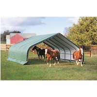 SHELTERLOGIC Gartenhaus »Run-in-Weidezelt«, Kunststoff, BxHxT: 670 x 320 x 610 cm (Außenmaße inkl. Dachüberstand) - gruen von Shelterlogic