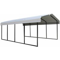 Shelter Logic Metall Carport "Neapel" 600 x 370 x 260 cm, schwarz/grau, 22,57 m² von Shelterlogic