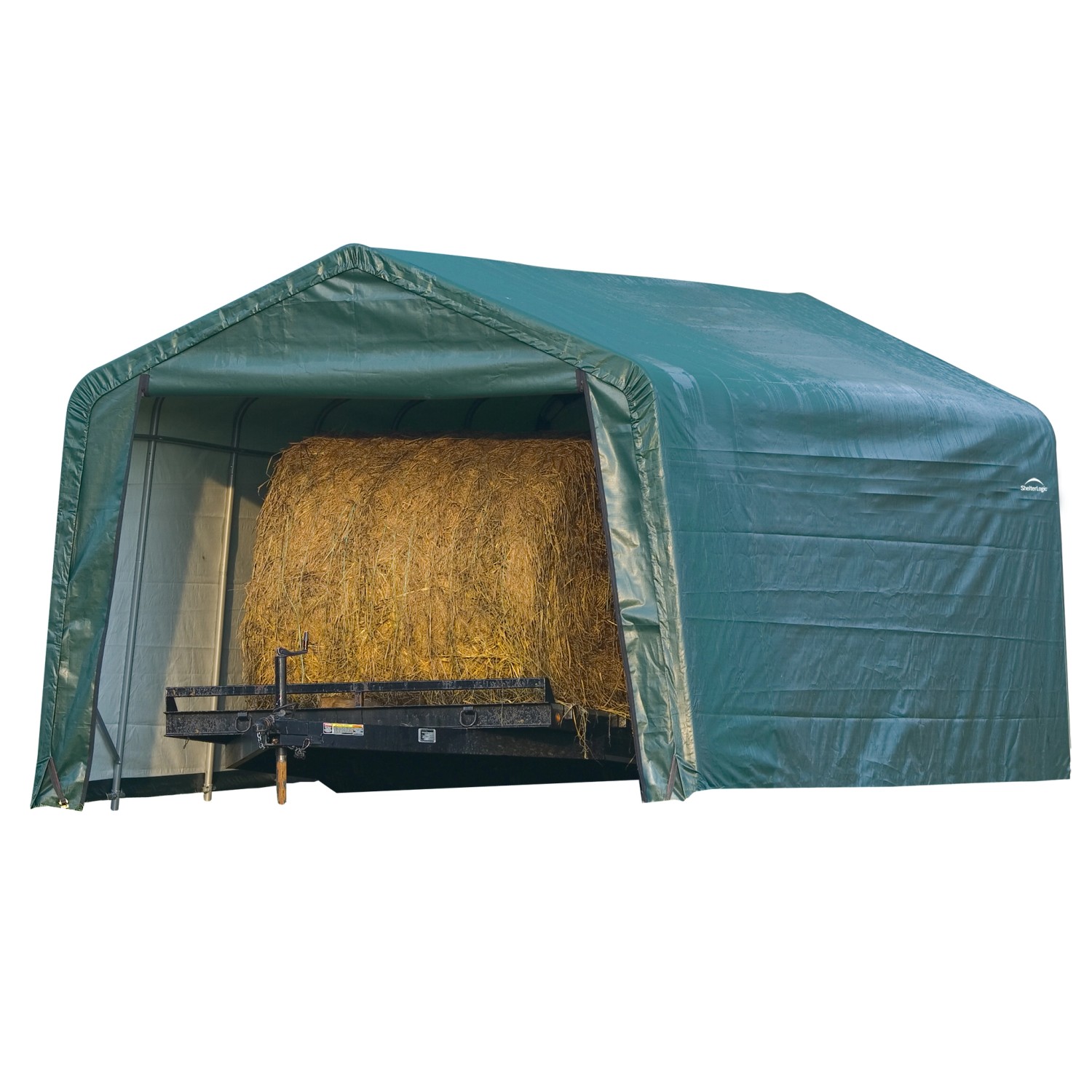 ShelterLogic Folien-Weidezelt 6,10 m x 3,80 m x 2,60 m Grün von Shelterlogic