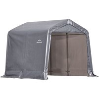 Shelterlogic - Folien Zeltgarage Gerätehaus Grau 240x240x240 cm von Shelterlogic