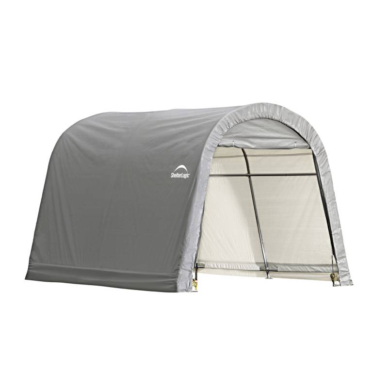 ShelterLogic Foliengerätehaus 'Shed-in-a-Box' Round Top grau 9 m²300 x 300 x 240 cm von Shelterlogic