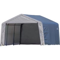 ShelterLogic Gartenhaus Shed-in-a-Box grau Metall B/H/L: ca. 370x260x370 cm von Shelterlogic